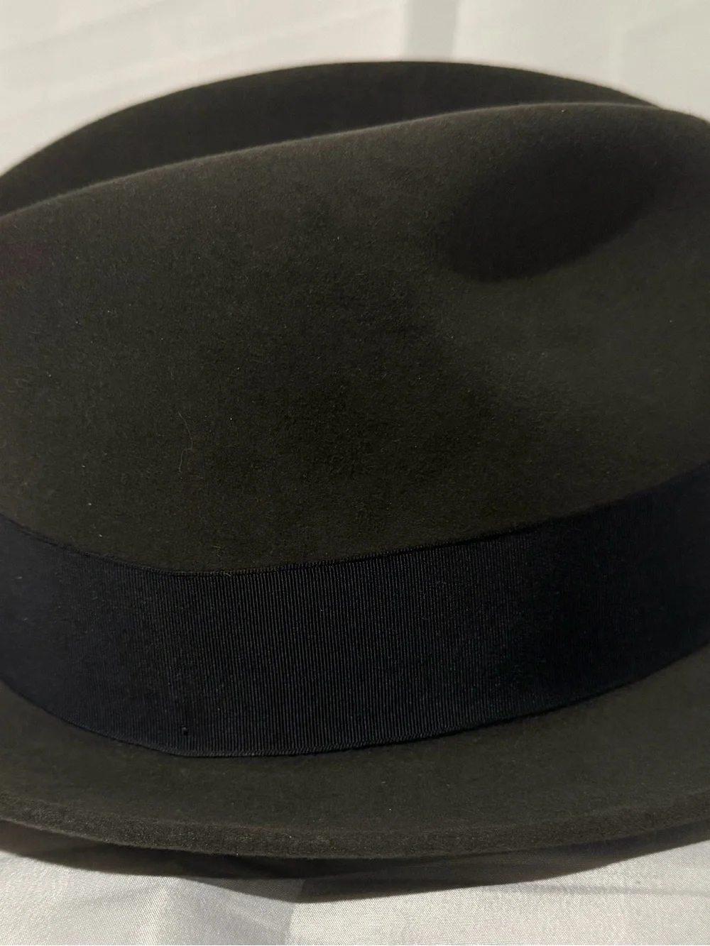 Royal Stetson Men’s Felt Temple Fedora - Graphite (size: 7 1/4)